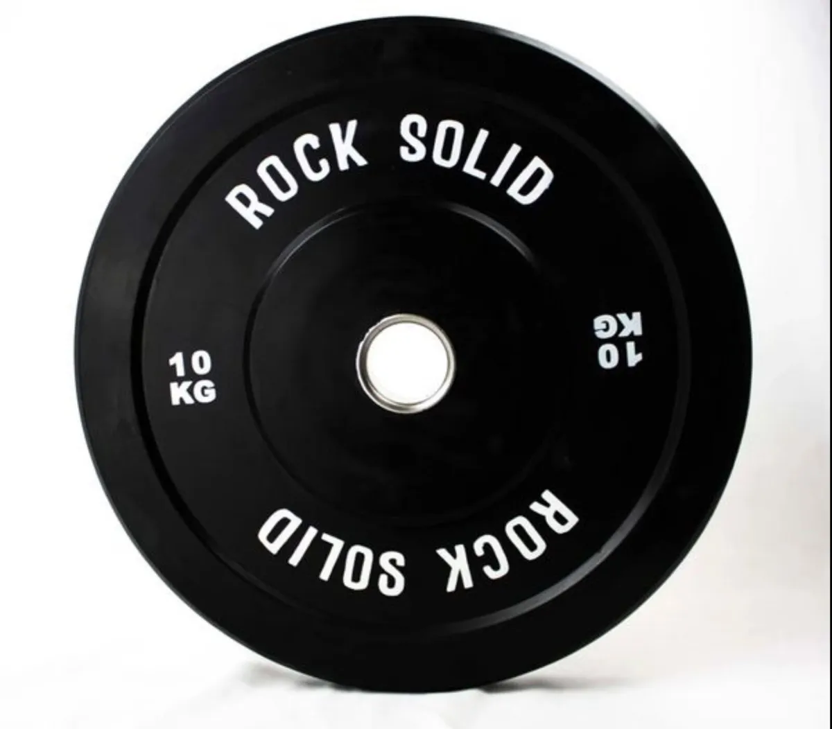 Olympic bumper plate set 100kg (new in box) - Image 2