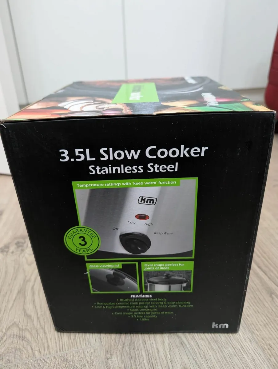 New Kitchemaster 3.5L Stainless Steel SlowCooker - Image 3