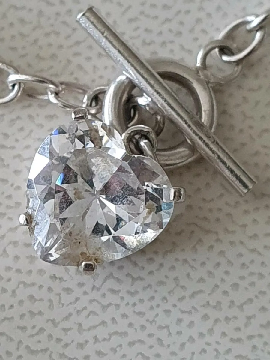 Silver & Heart Bracelet - Image 2