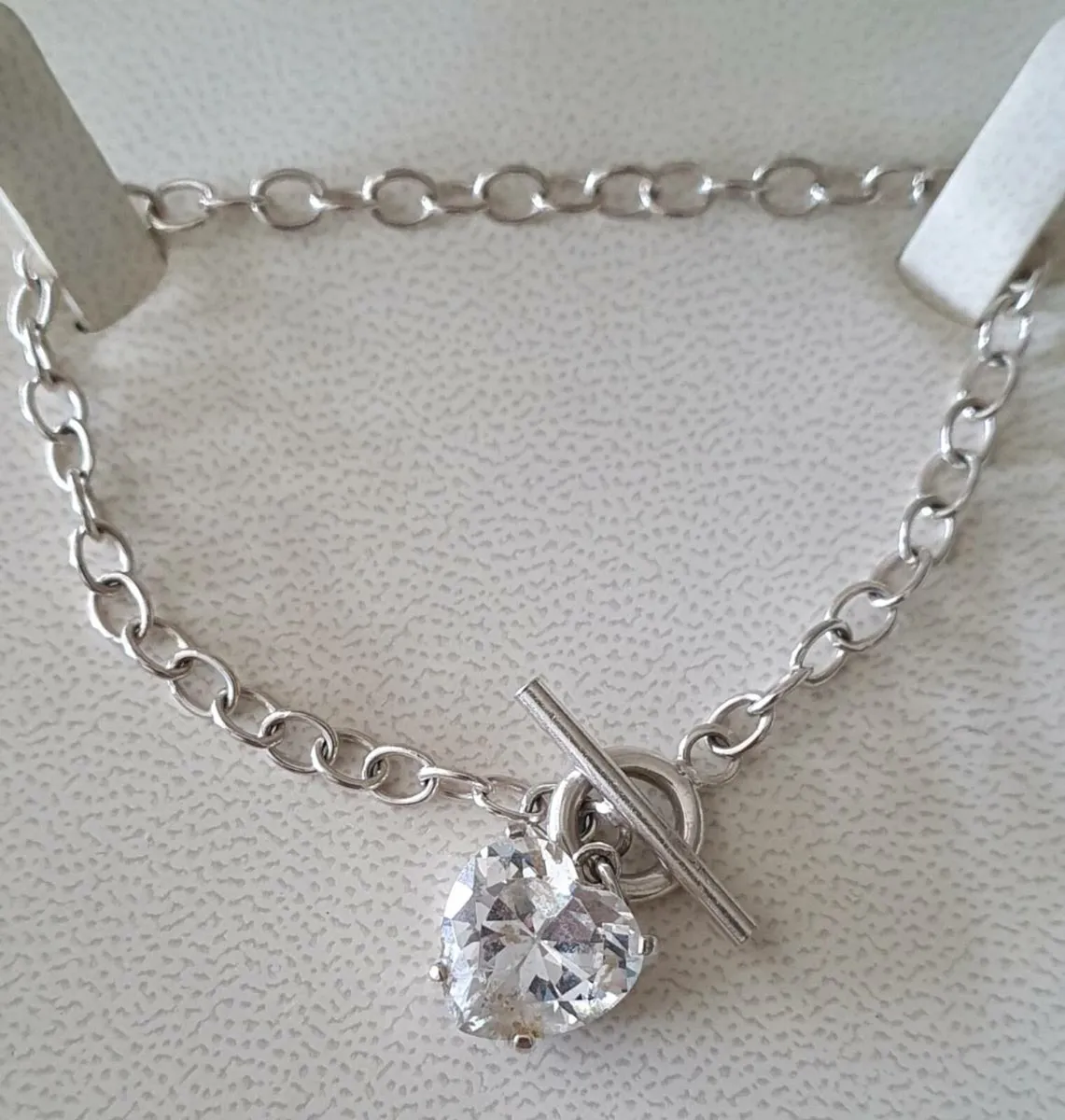 Silver & Heart Bracelet - Image 1