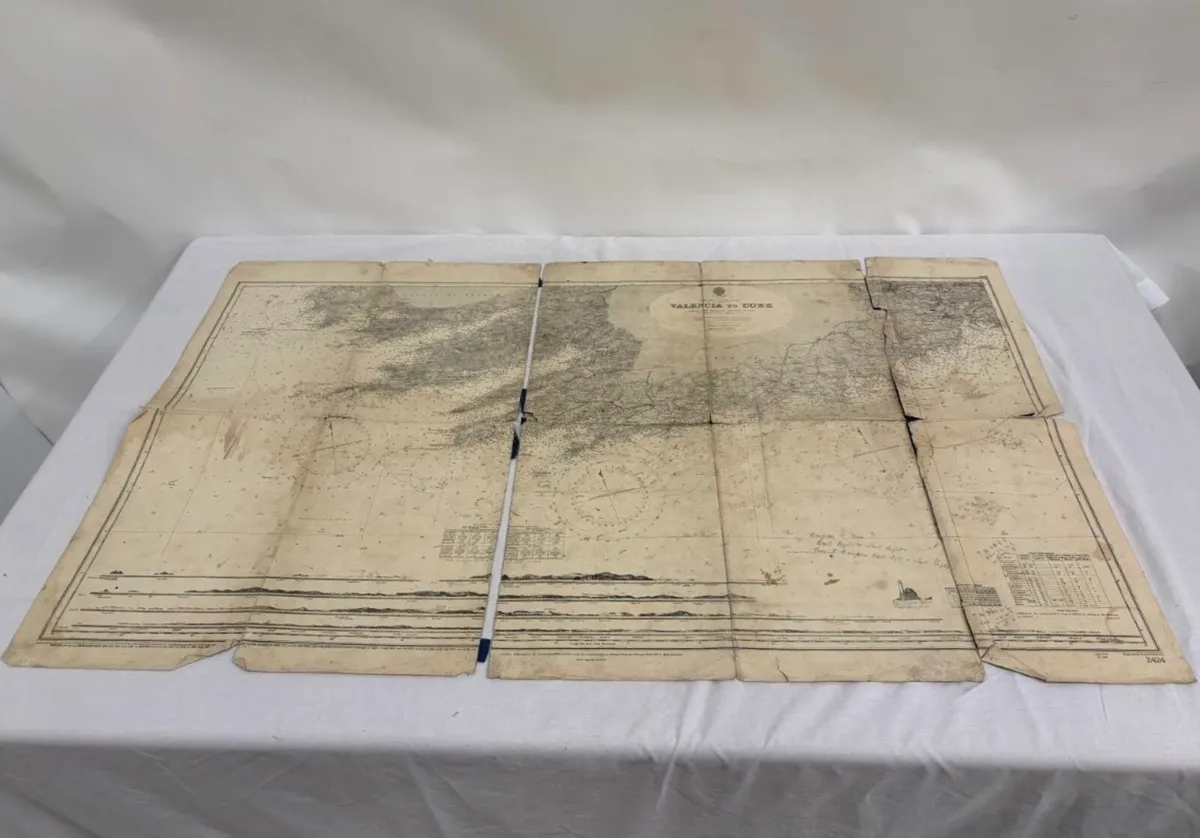 1908 Cork - Valencia Sail Chart - Image 1