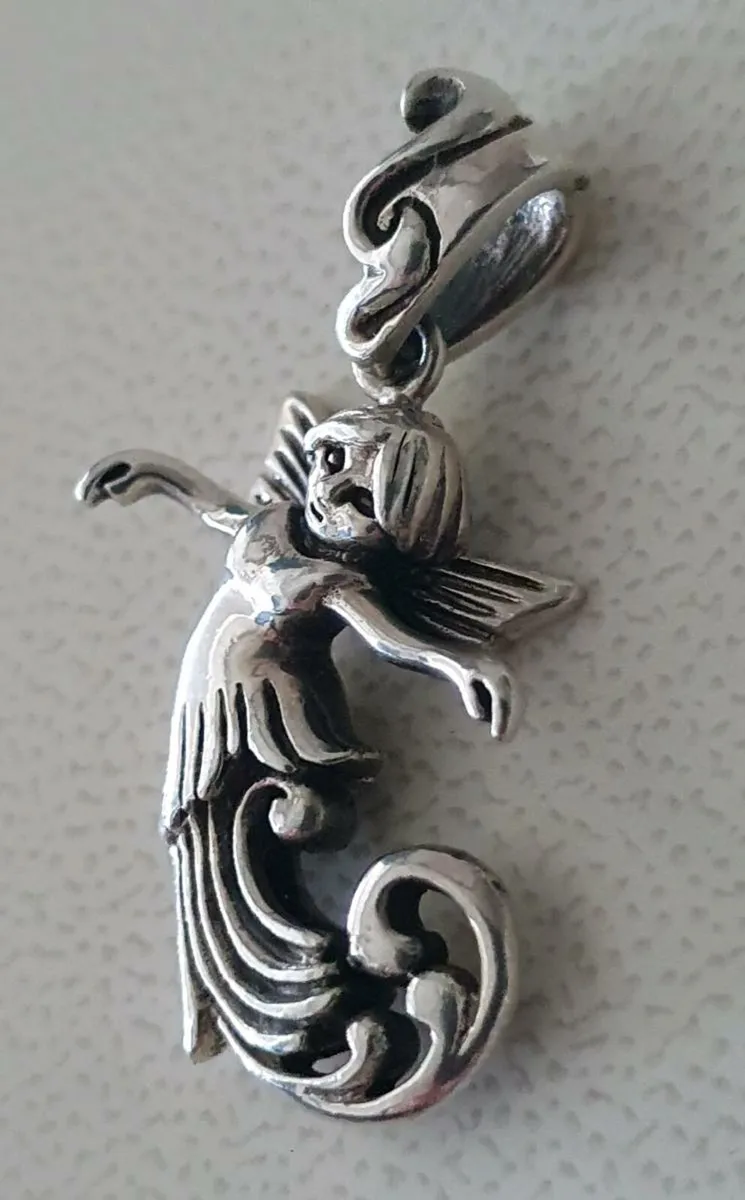 Handcrafted Silver Water Fairy Pendant - Image 3