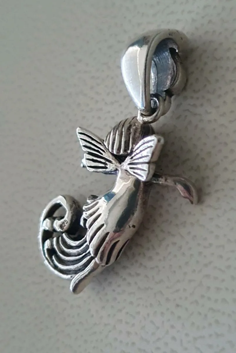 Handcrafted Silver Water Fairy Pendant - Image 4