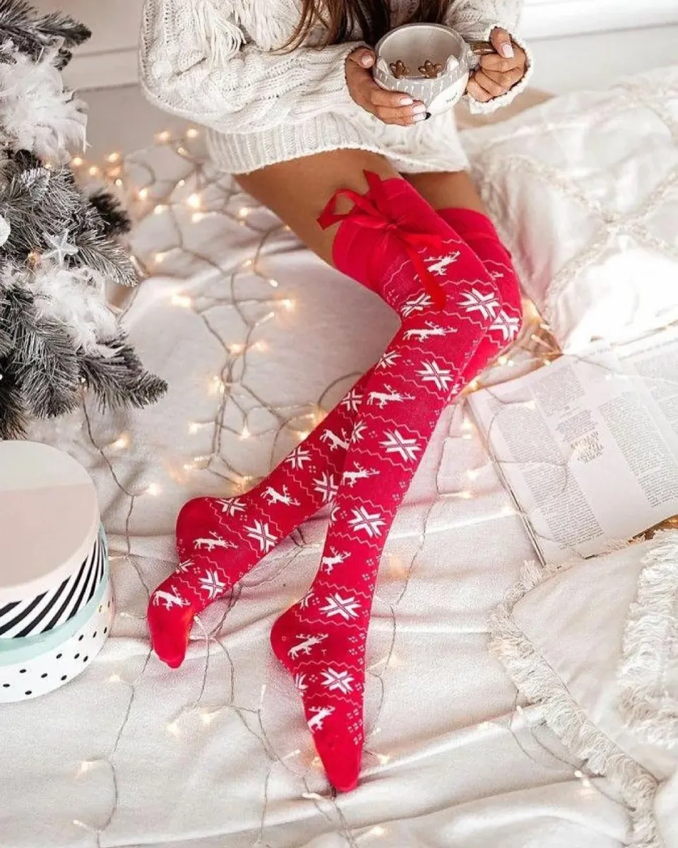 Christmas Socks Knee-high - Image 4