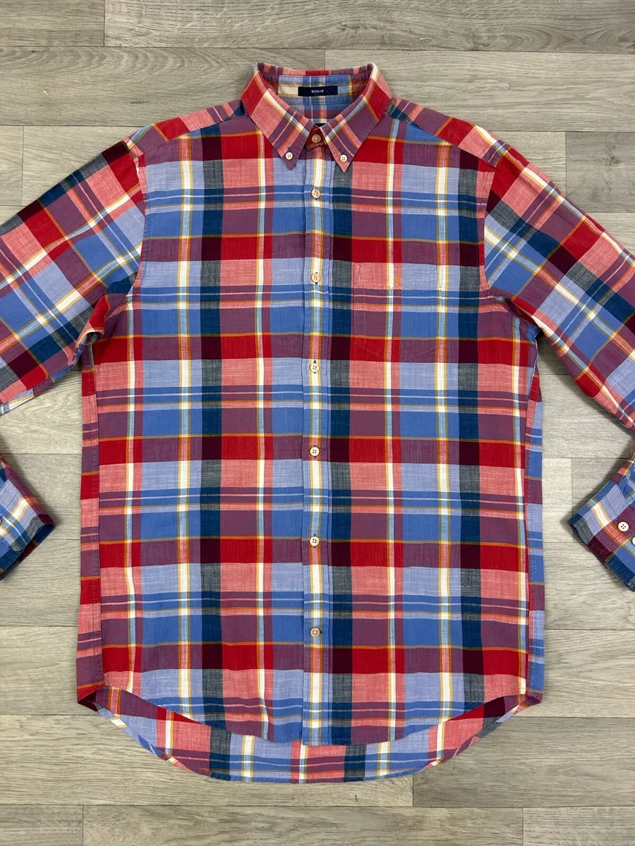 Gant Button Down Check Shirt Mens Medium - Image 2