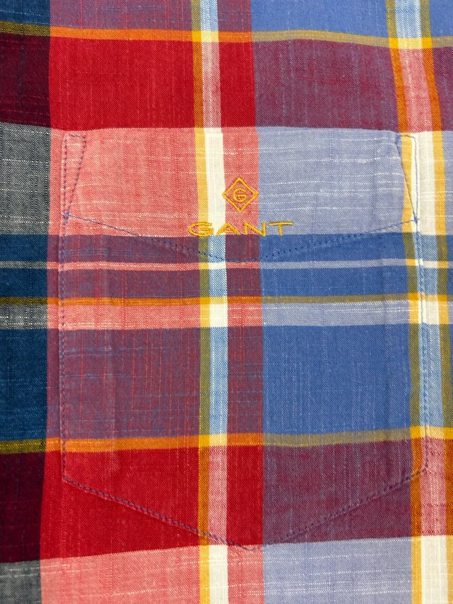 Gant Button Down Check Shirt Mens Medium - Image 3