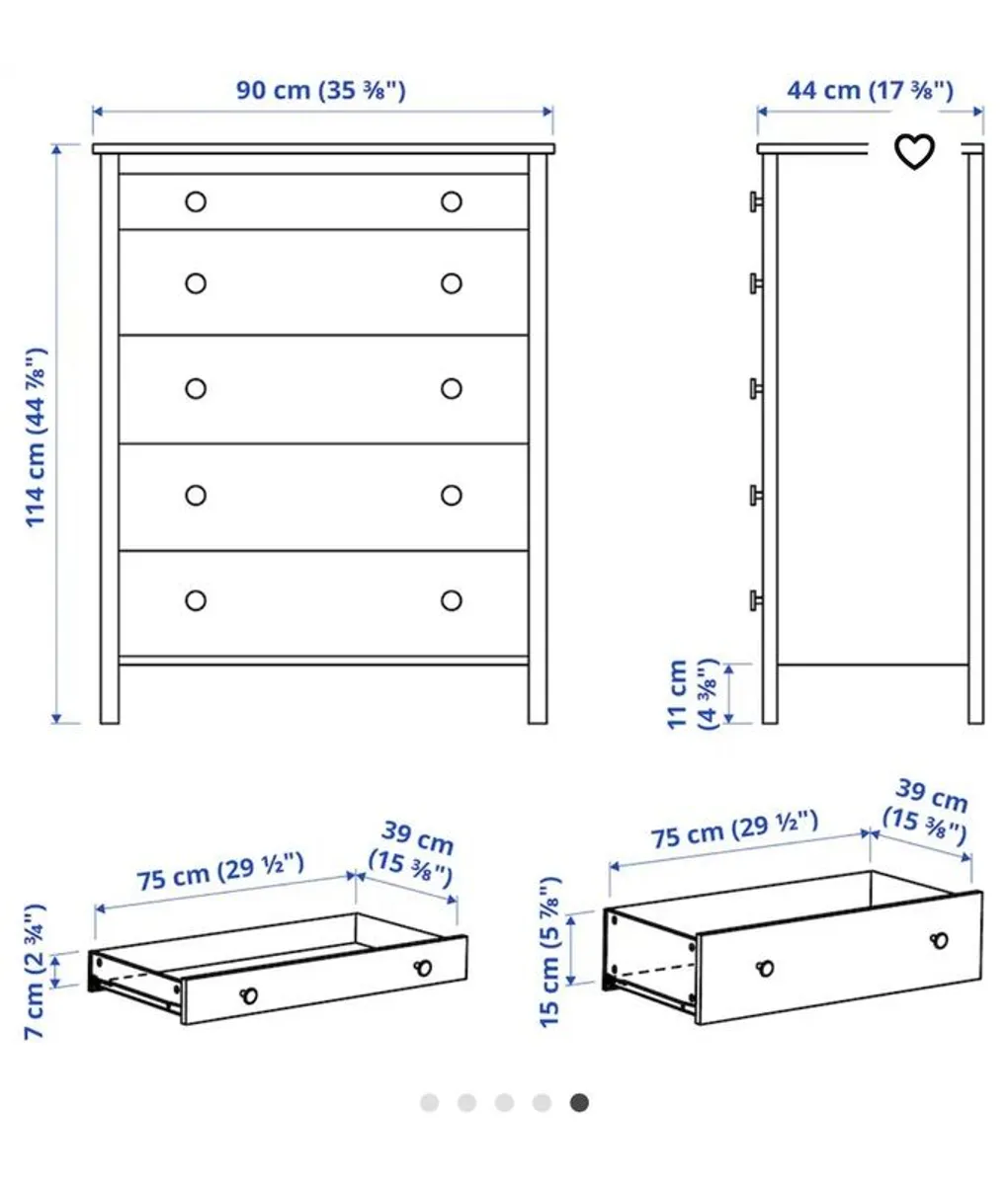 Ikea chest of drawers - Image 4
