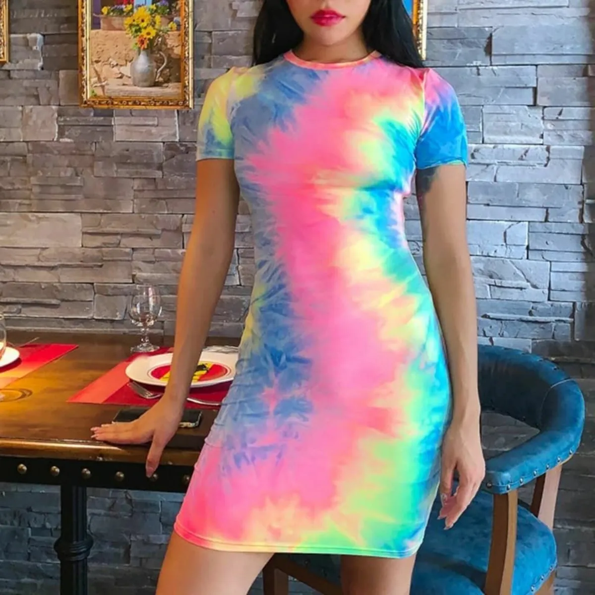 NeW style neon dress - Image 3