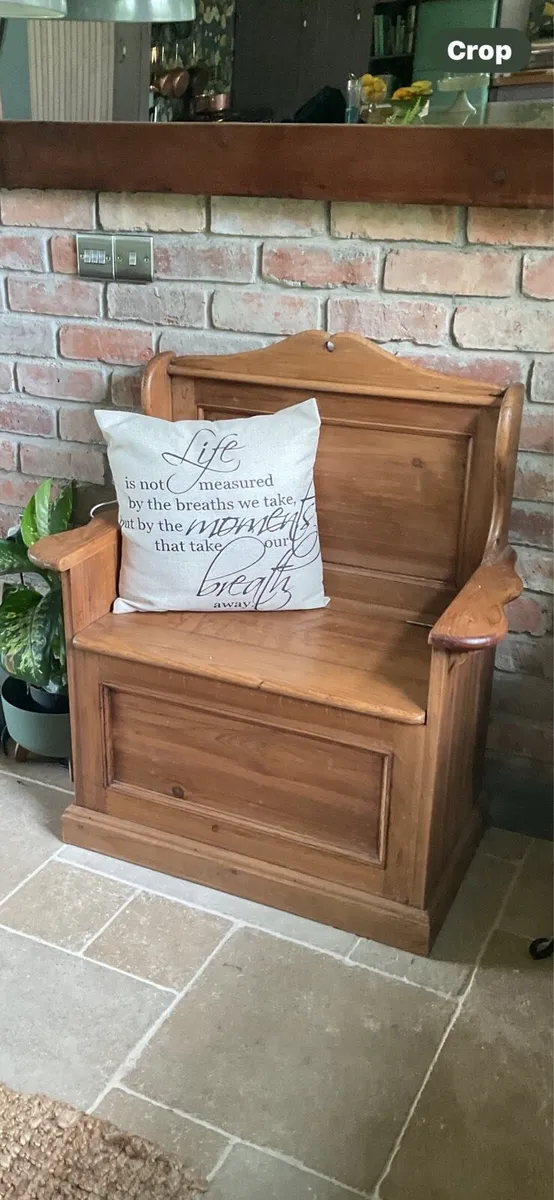 Wooden Settle - Image 1