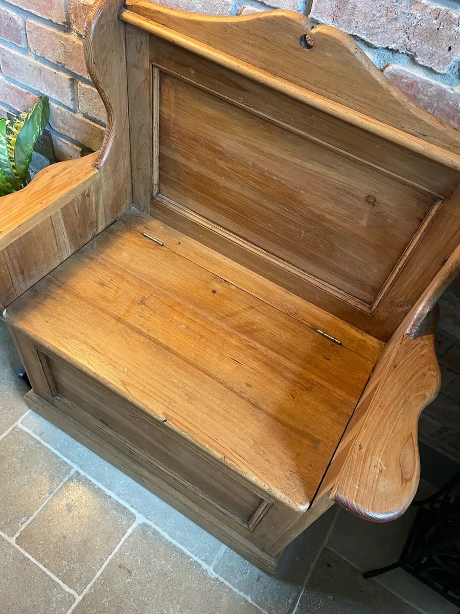 Wooden Settle - Image 3