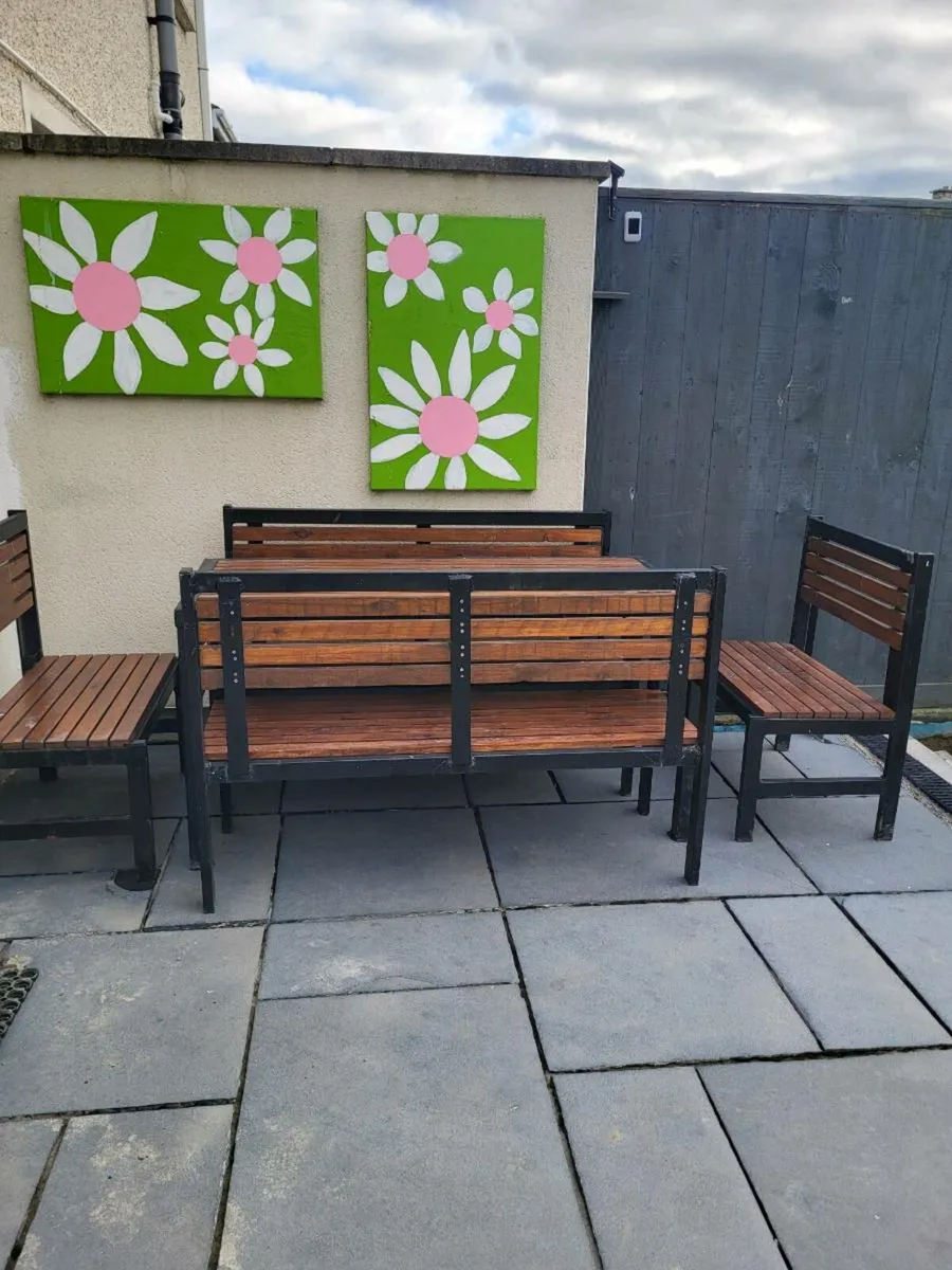 Table and benches - Image 1