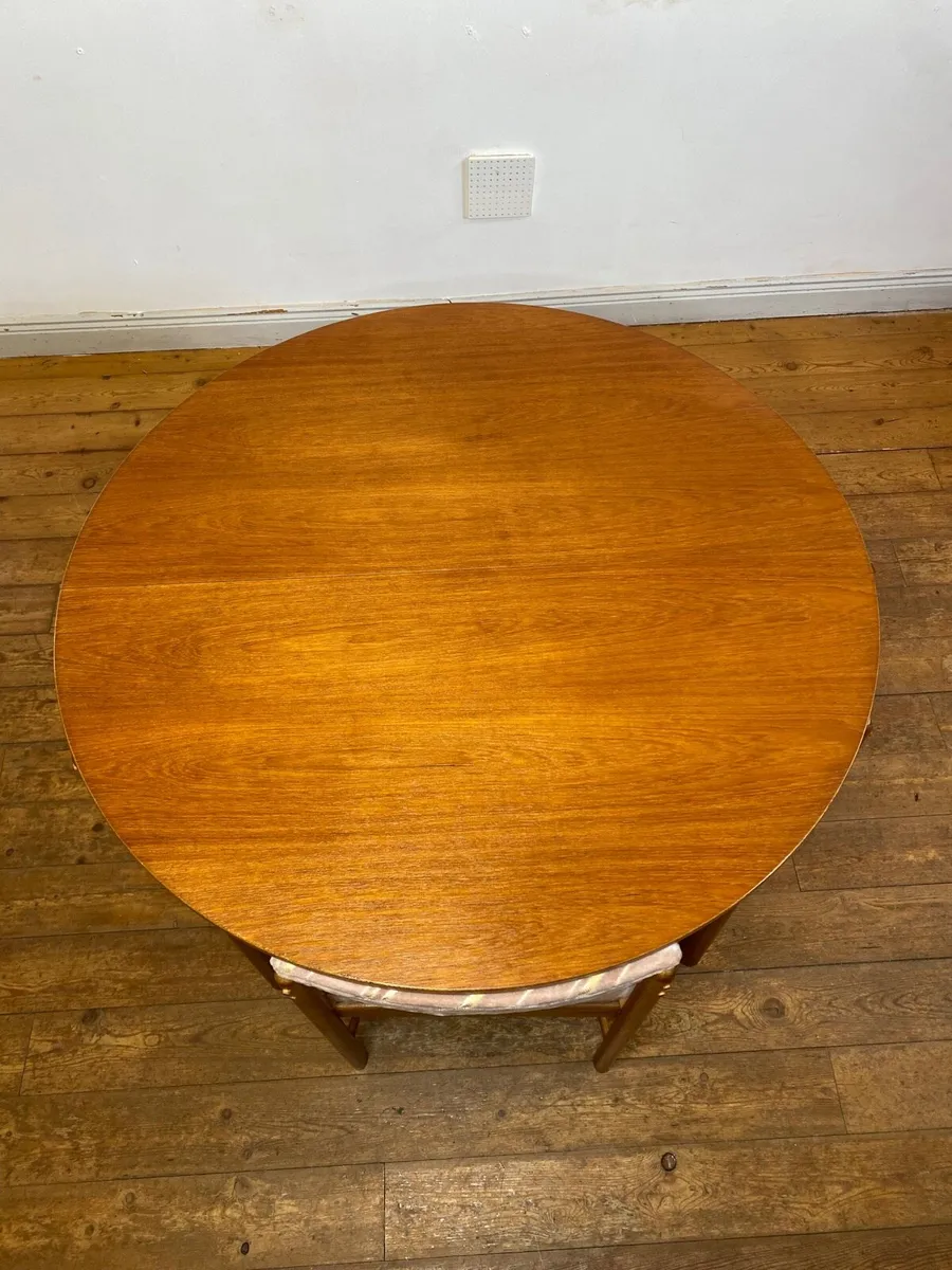 Mid Century McIntosh Table & Chairs - Image 3