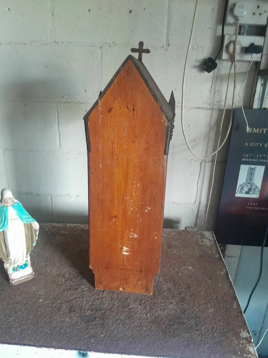 Vintage handmade  religious shrine - Image 2