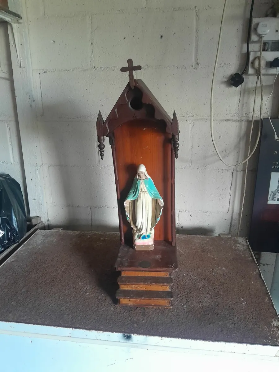 Vintage handmade  religious shrine - Image 1