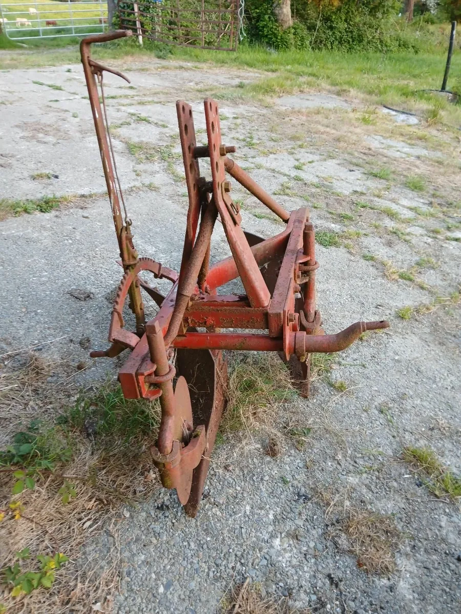 2 furrow plough and spring tine harrow - Image 1
