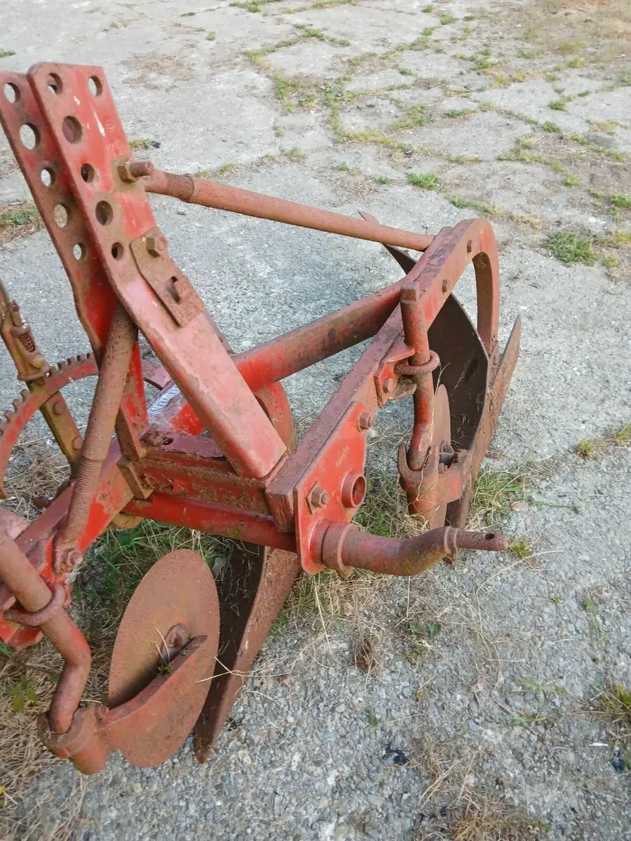 2 furrow plough and spring tine harrow - Image 2