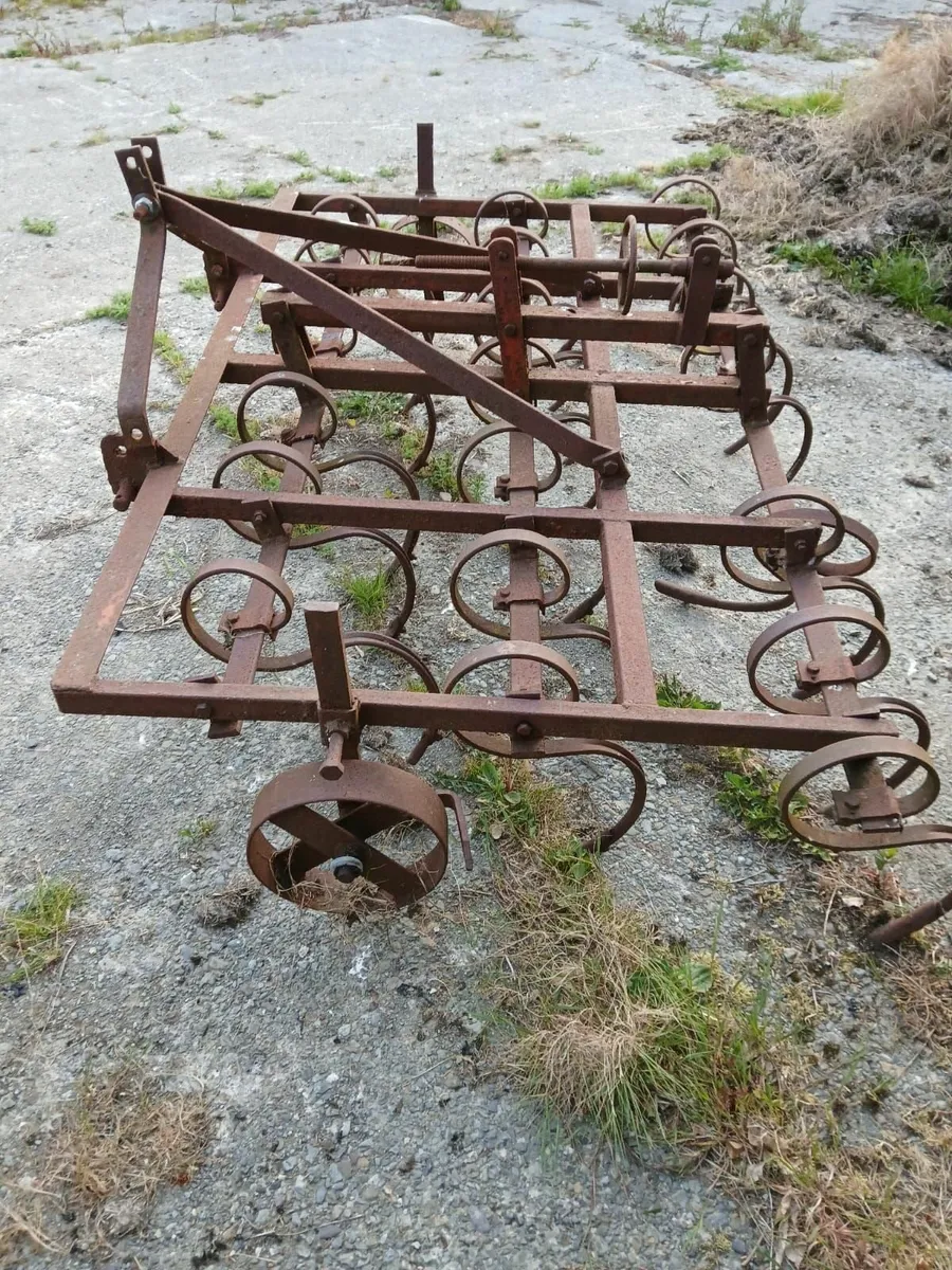 2 furrow plough and spring tine harrow - Image 4