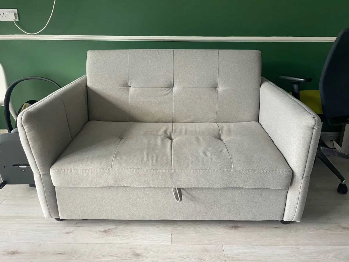 Light Grey sofa bed - Image 2