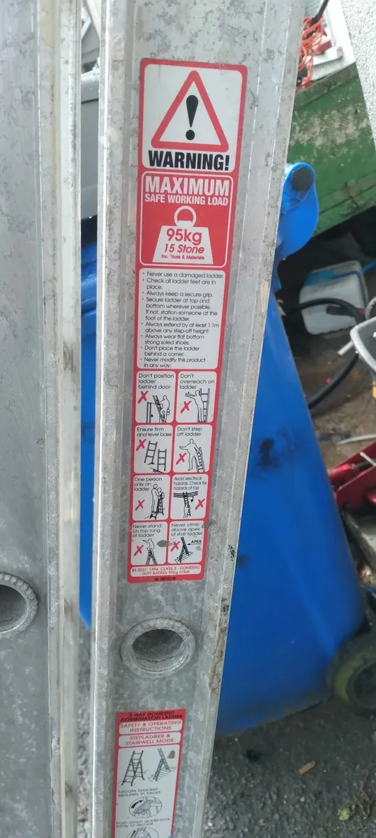 Ladier 3cway ladder working perfectly price - Image 3