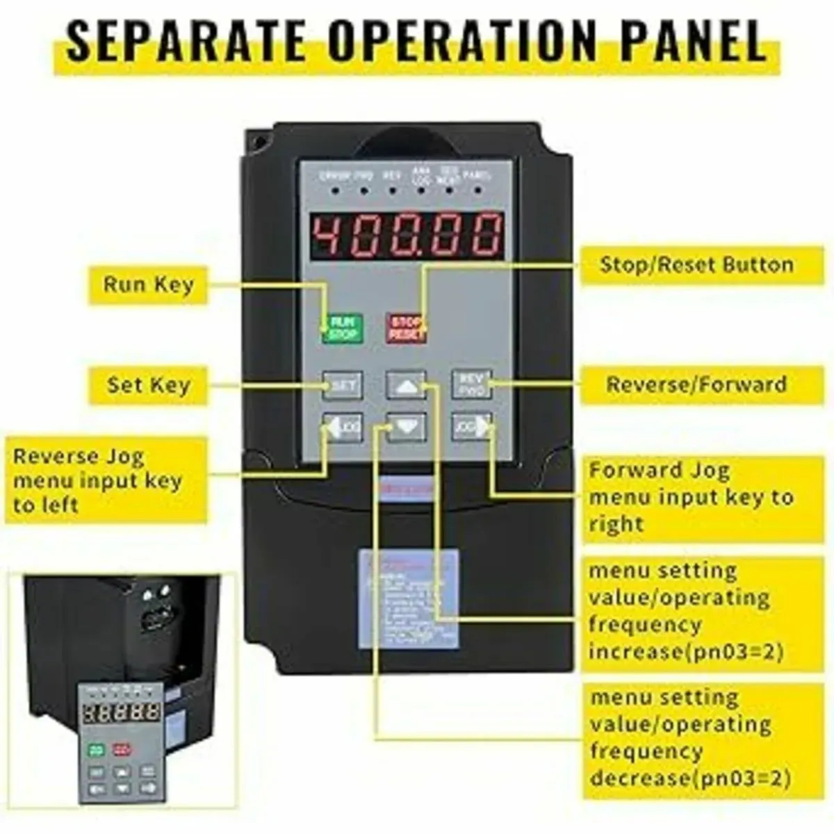 Inverter Variable Frequency Drive 5.5KW - Image 4