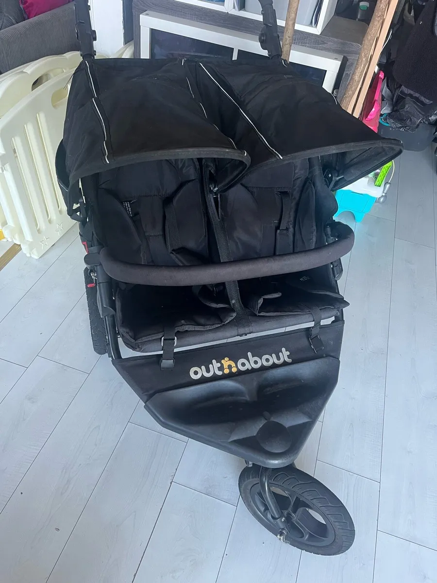 Out and about double buggy v4 nipper - Image 1