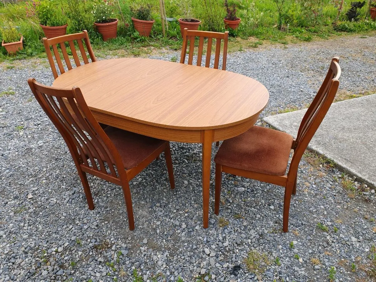 Mid century teak dining stonehill stateroom new! - Image 2