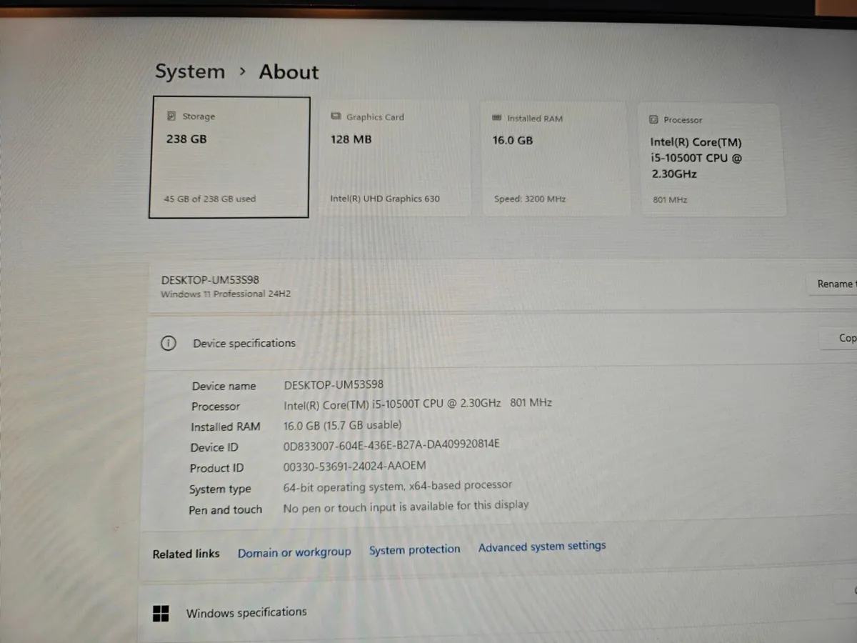 Dell Optiplex 5080 PC | i5 (10th gen) | 16GB | 256 - Image 4