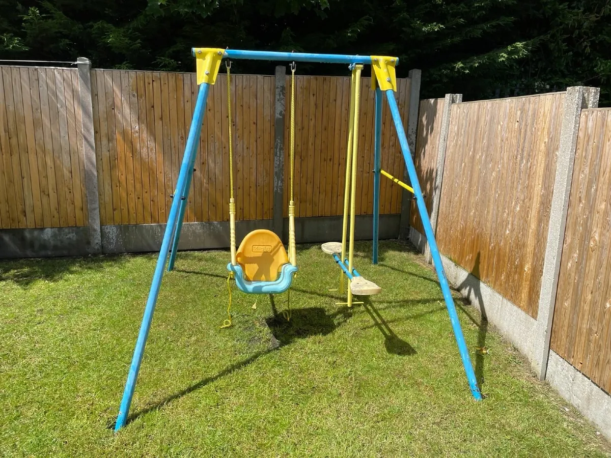 Garden Swing and Slide for Sale - Image 1