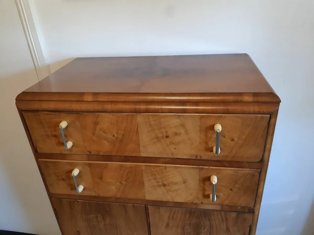Lovely Art Deco 2 Drawer Cabinet - Image 4