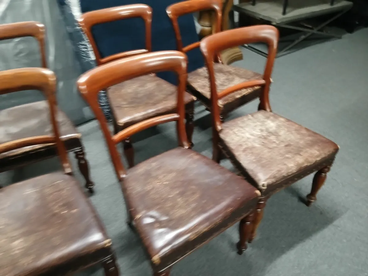 Chairs lot of (6)....vintage delivered - Image 1