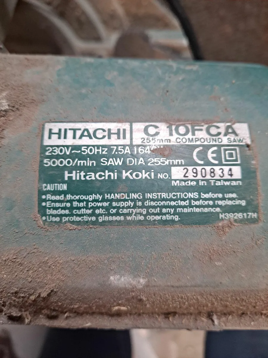Hitachi chop saw - Image 3
