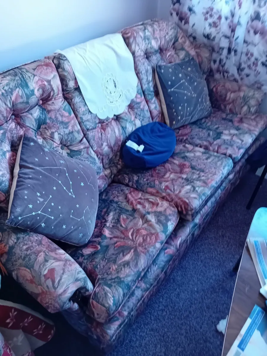 3 Seater Couch, Patterned