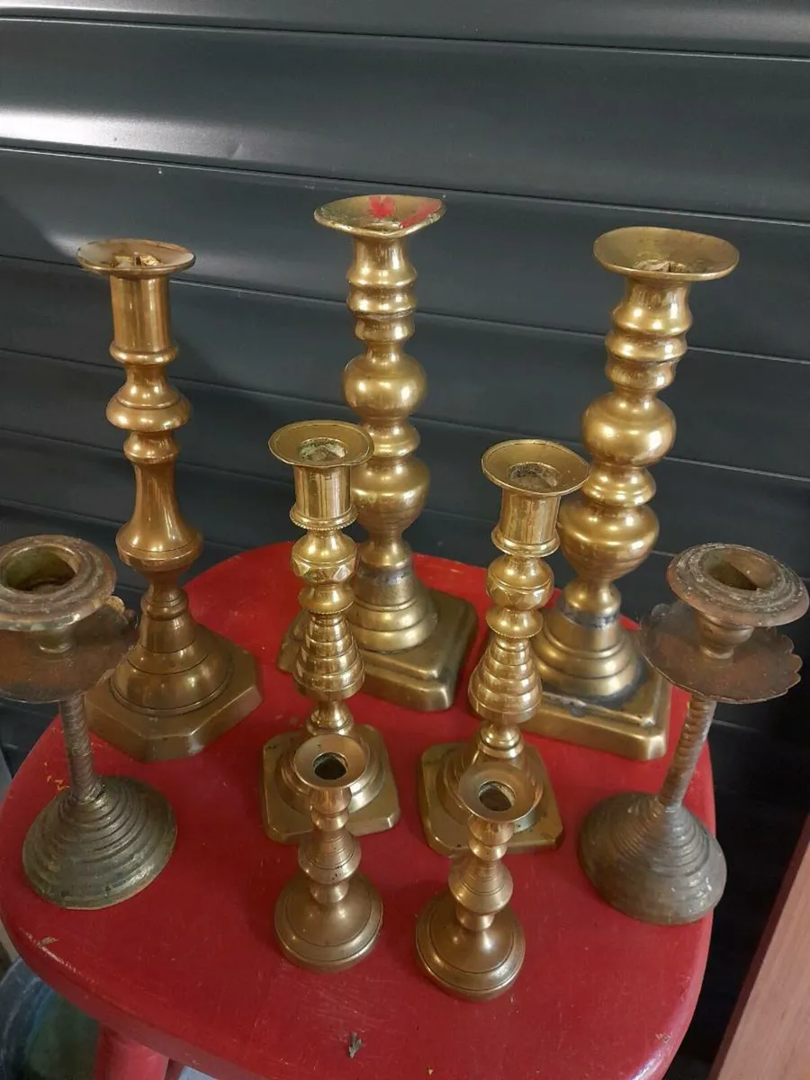 Brass candle sticks