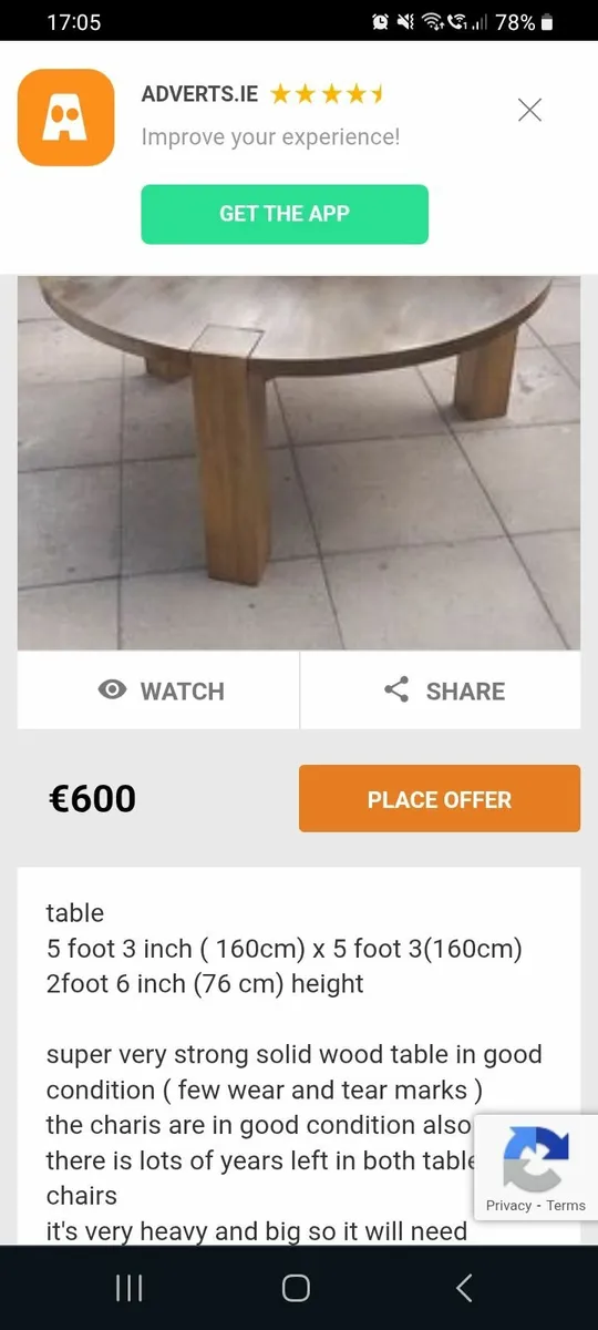 Table and chairs - Image 3