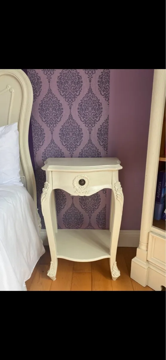Antique Wooden Bedside Locker - Image 1