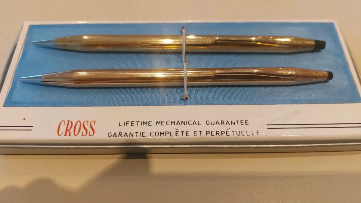 Cross gold plated pencil set - Image 1