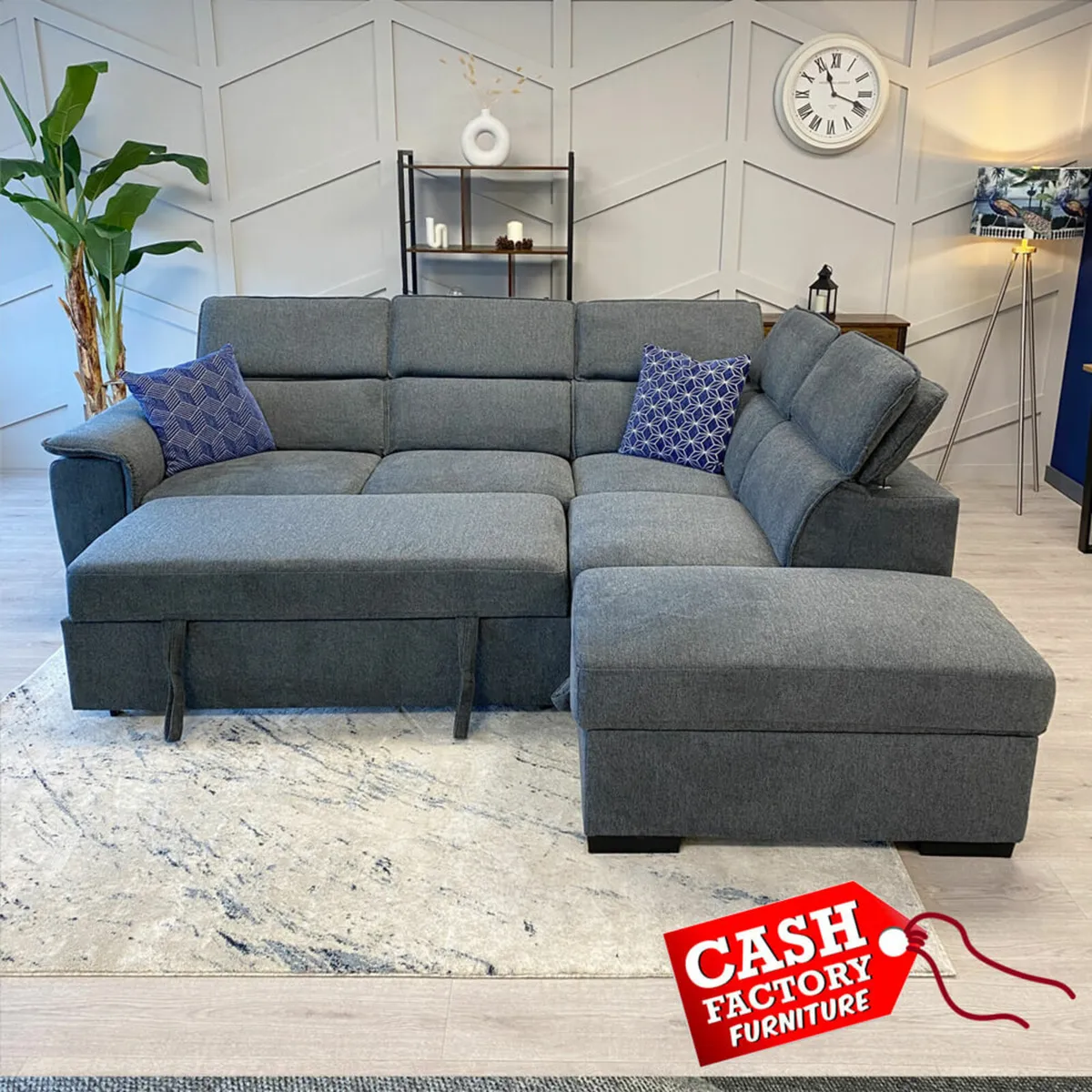 Brand new Prague corner sofa beds reduced