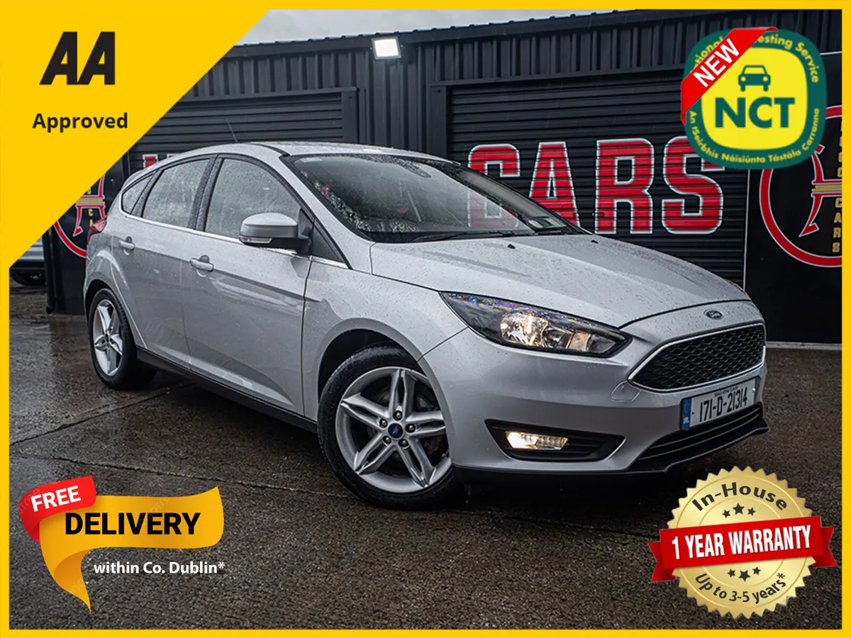 2017 Ford Focus 1.5d/New NCT/Irish/1yr warranty - Image 1