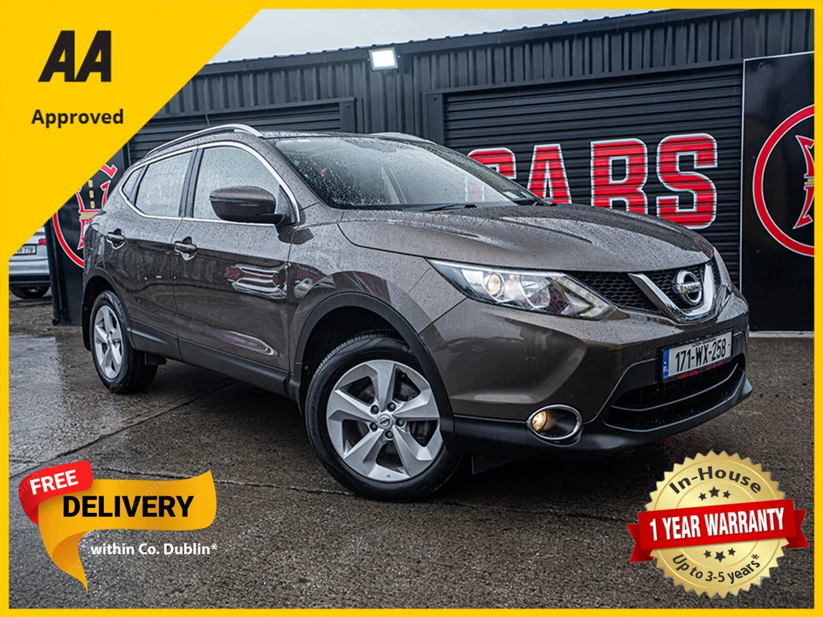 2017 Nissan Qashqai 1.5dci/Irish car/1yr warranty - Image 1