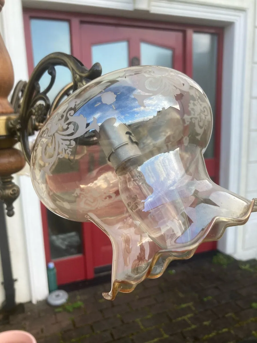 Vintage 5 bulb arm chandelier - Image 4