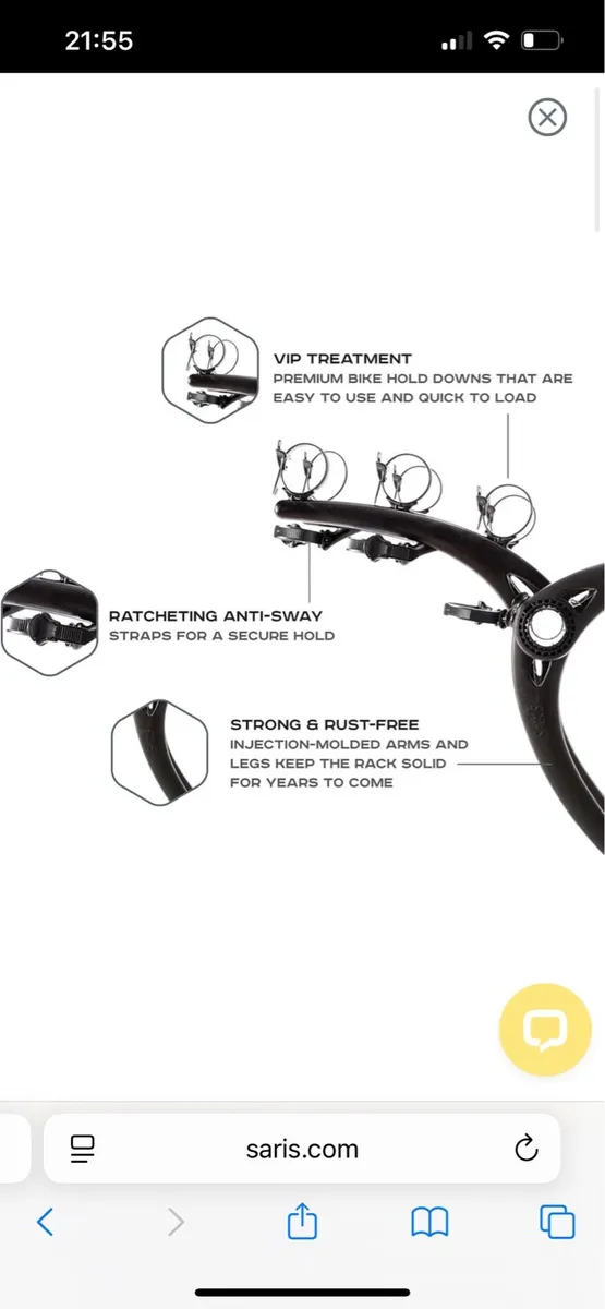 Saris  Bones 3 Bike Rack - Image 4