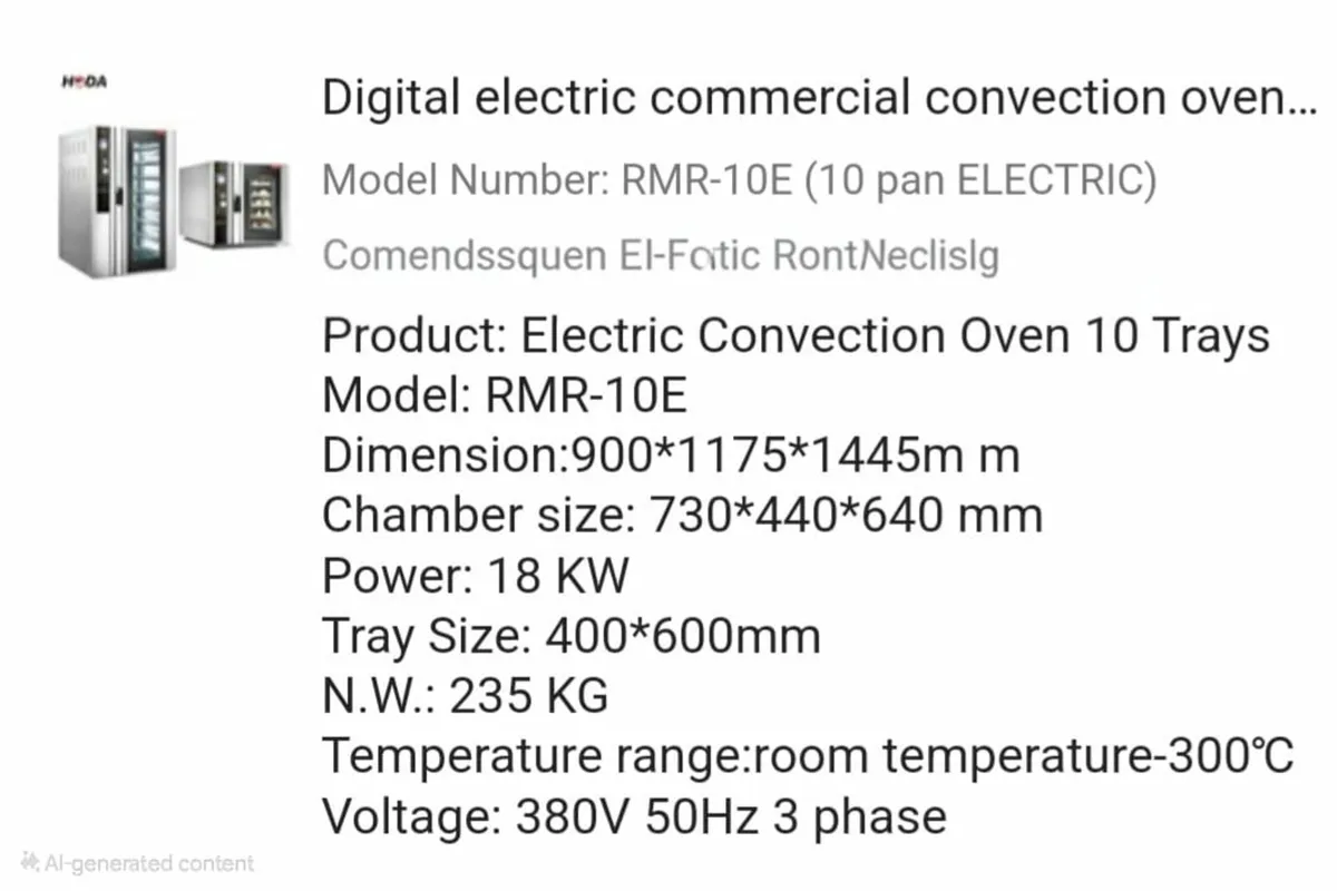 Electric oven - Image 2