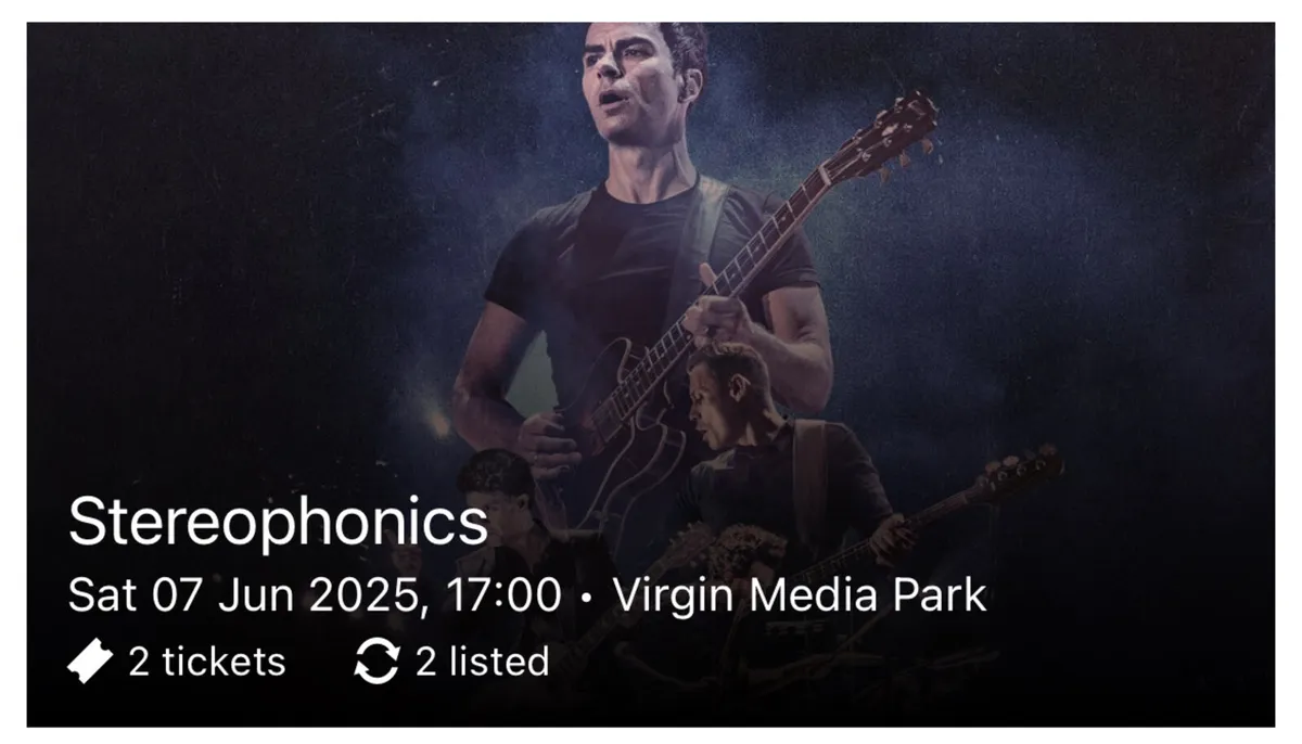 Stereophonic Tickets x2