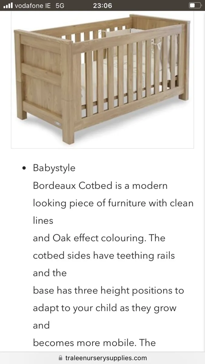Cotbed for sale - Image 2