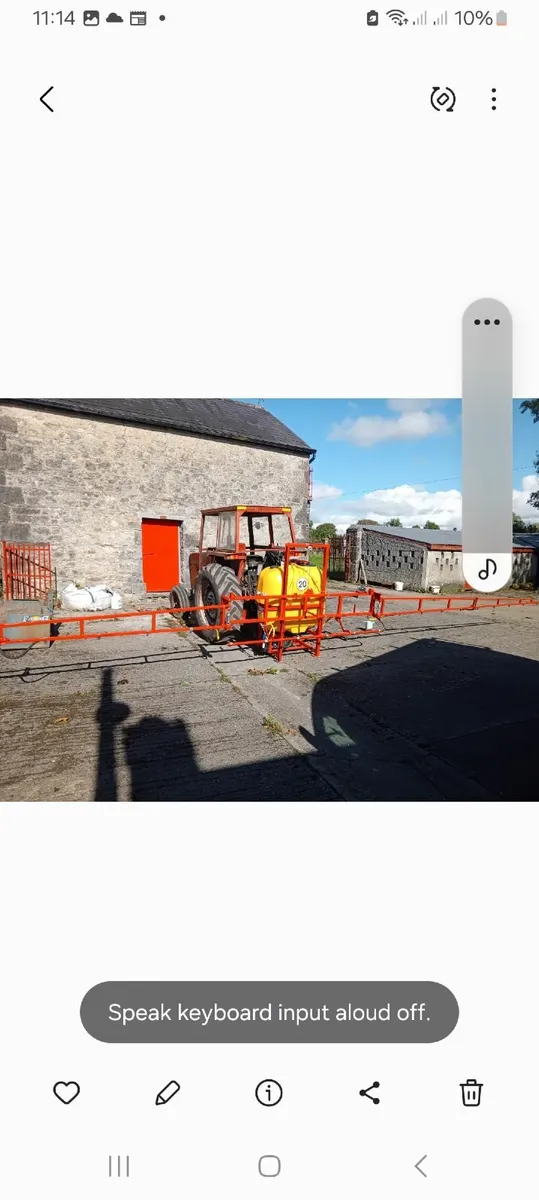 400 ltr sprayer - Image 1