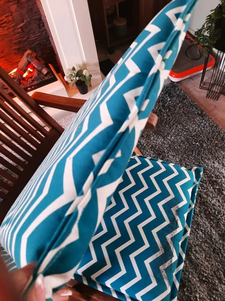 Reclin garden chairs solid wood - Image 3