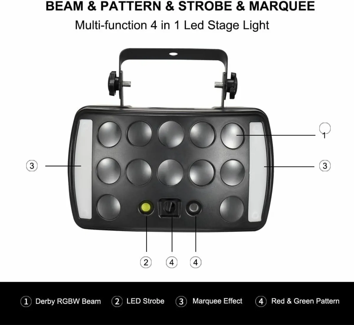 Stage Light DJ Light, WorldLite Disco 4-in-1 - Image 3