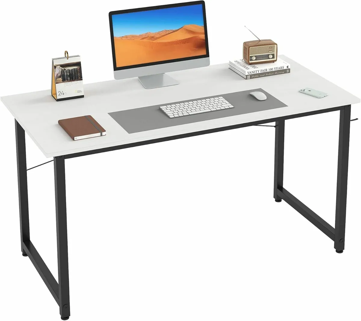 100cm Computer Desk Small White Office Desk White - Image 3