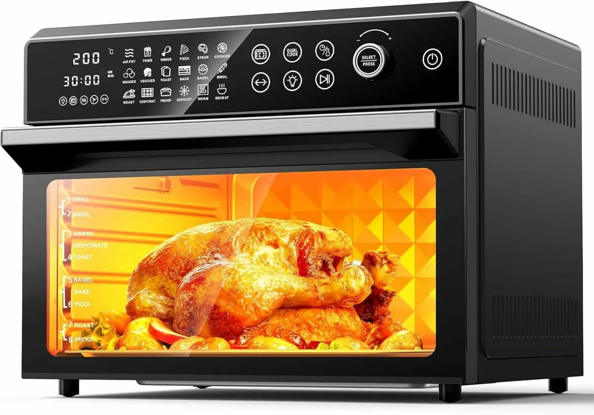 30L Air Fryer Oven, 18 in 1 Presets 360°Hot Air - Image 1