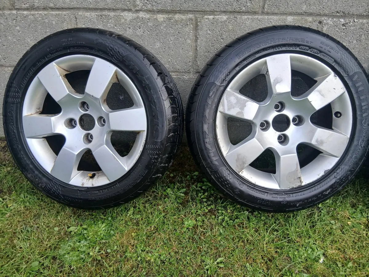 16 inch alloys with tyres, 4 stud 108 PCD - Image 2